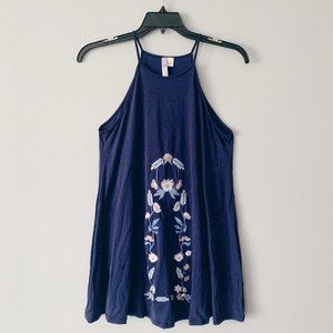 Francesca's Alya Embroidered Sleeveless Mini Dress